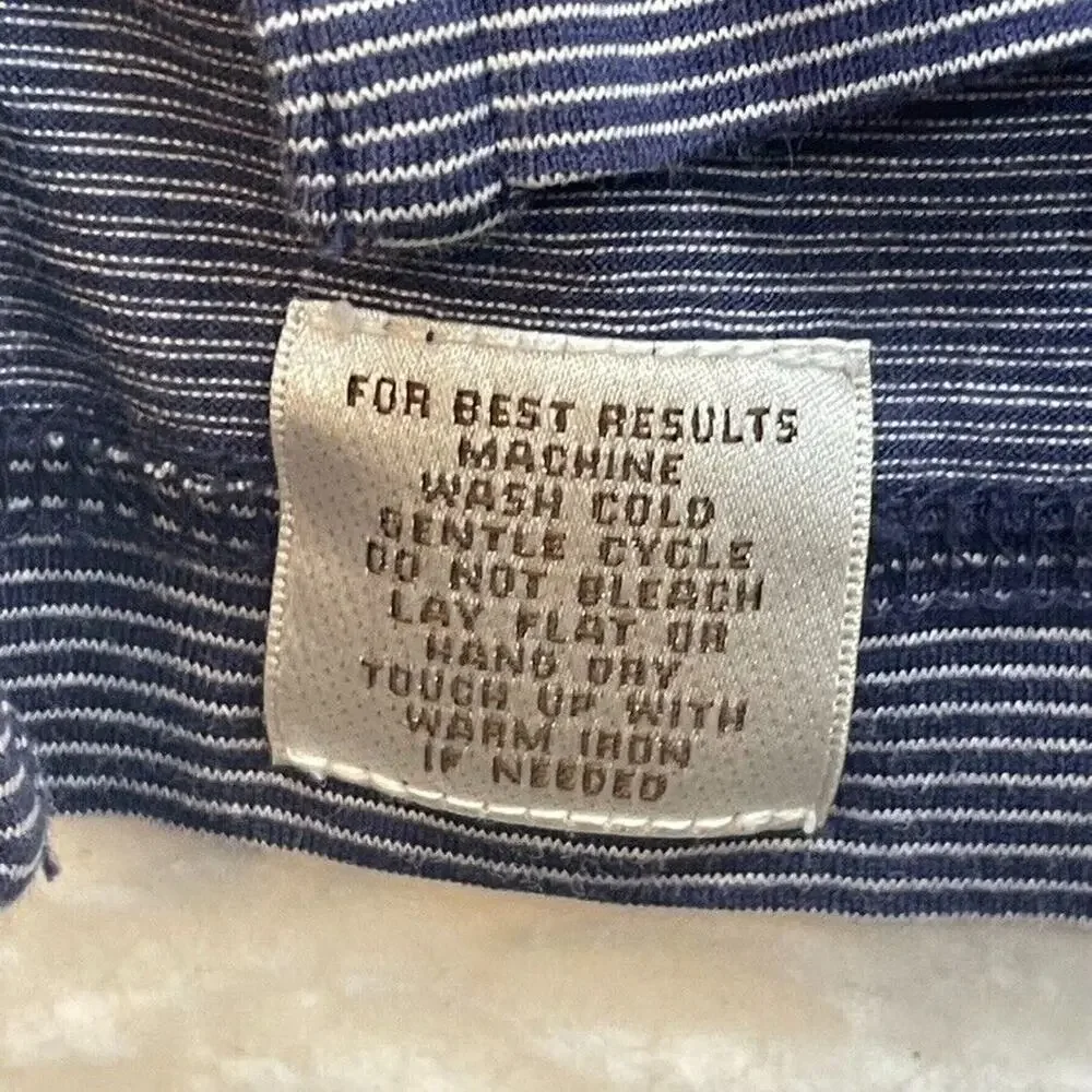 Peter Millar Shirt Mens Extra Large Blue Striped Polo Golf Crown Preppy Casual - Picture 5 of 9